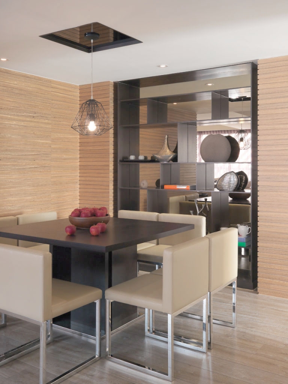 港式风格装修设计样板间图片 90平米两室一厅装修设计效果图片 