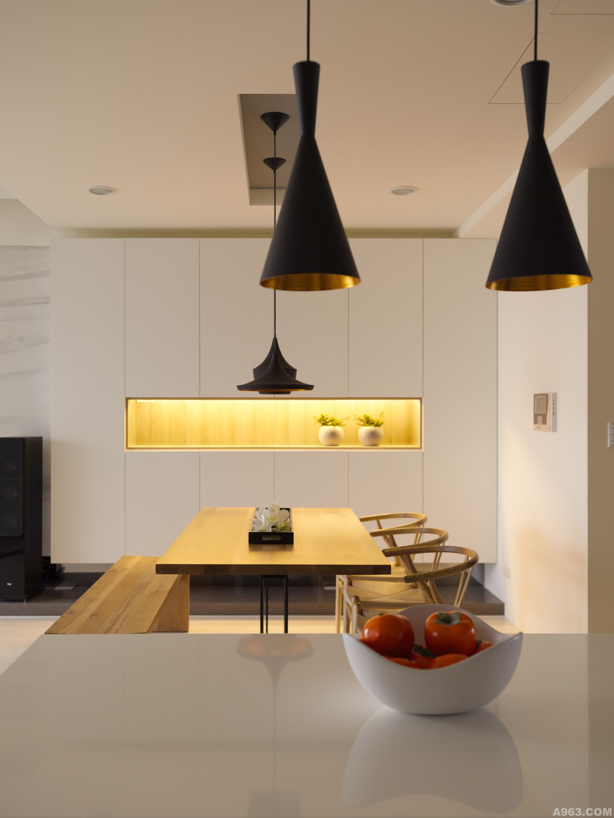 欧式风格装修设计样板间图片 103平米装修设计效果图片 三室一厅