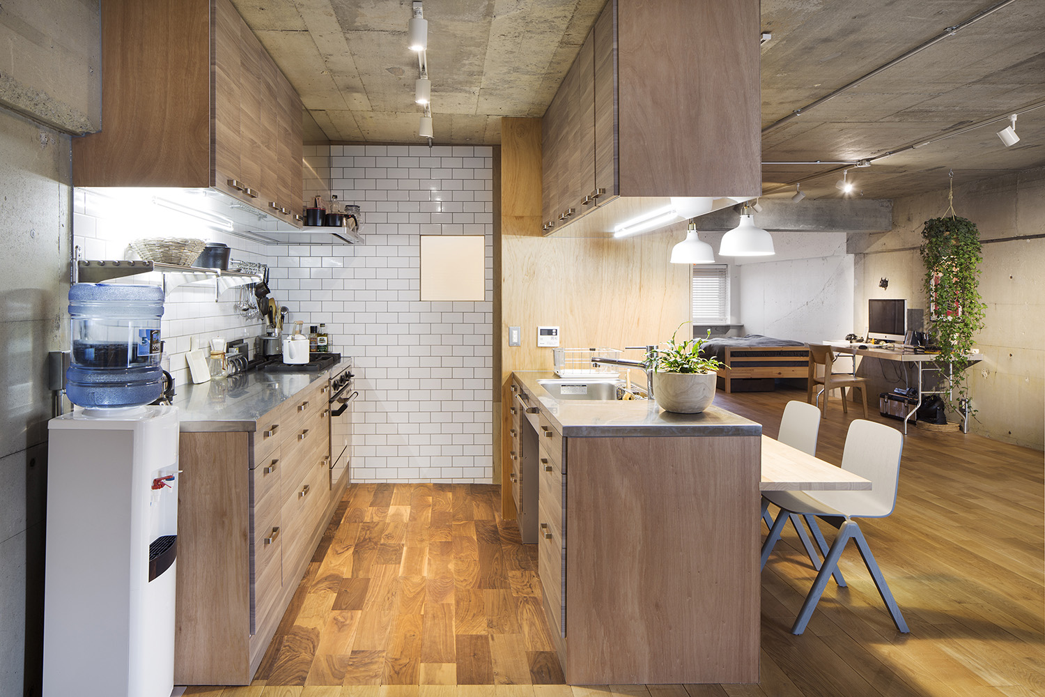 美式公寓装修设计效果图片 50平米小公寓装修案例图片 