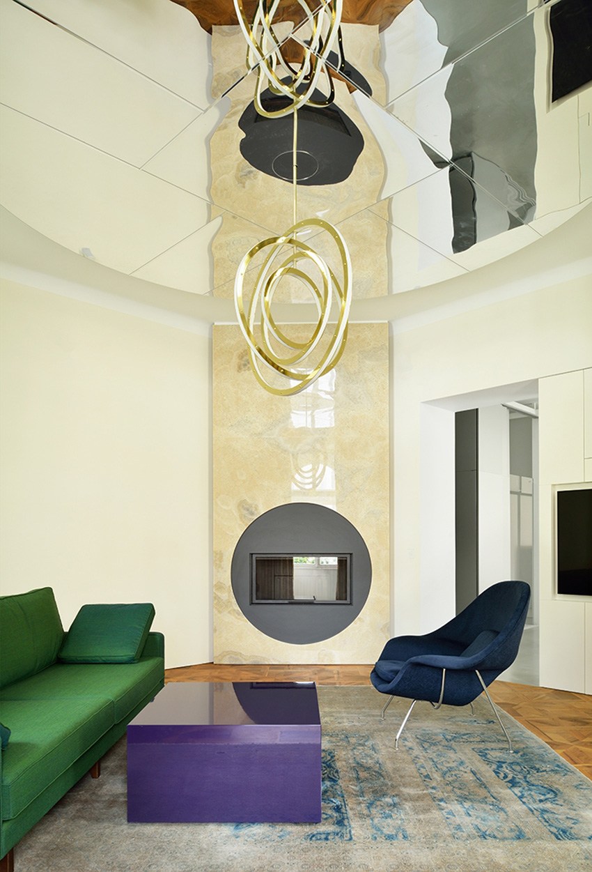 现代风格装修设计样板间图片 126平米装修设计效果图片 三室一厅