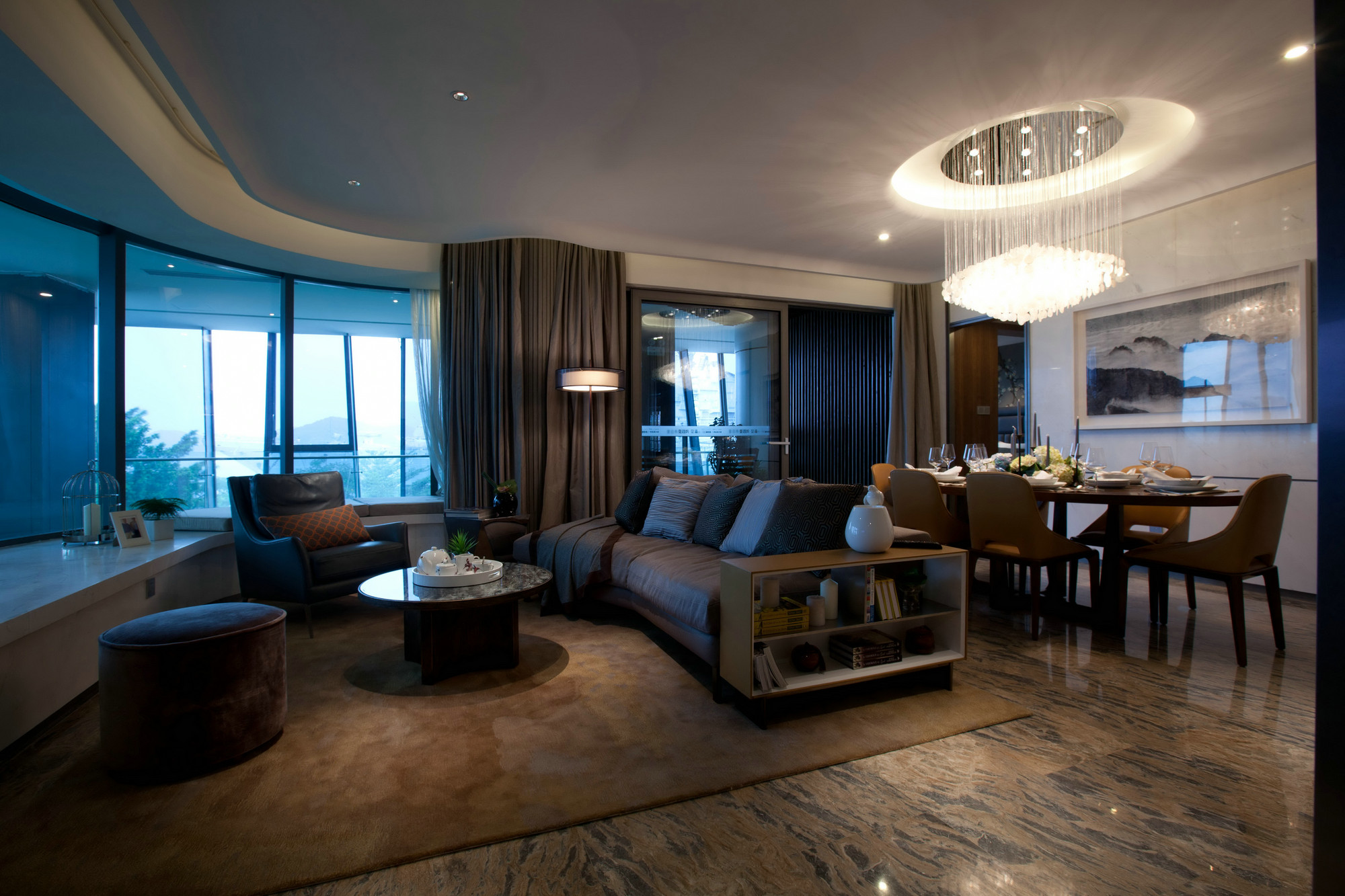 三室两厅装修设计效果图  现代风格装修设计案例图片134平米