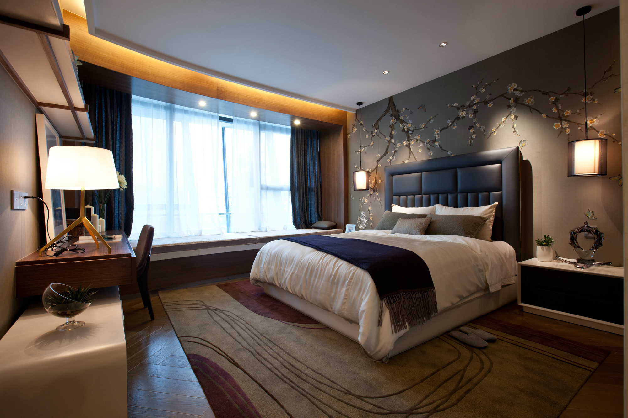 三室两厅装修设计效果图  现代风格装修设计案例图片134平米