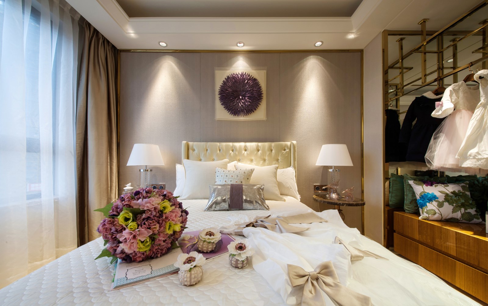 装修房间设计效果图 现代风格装修设计案例图片 128平米三室两厅