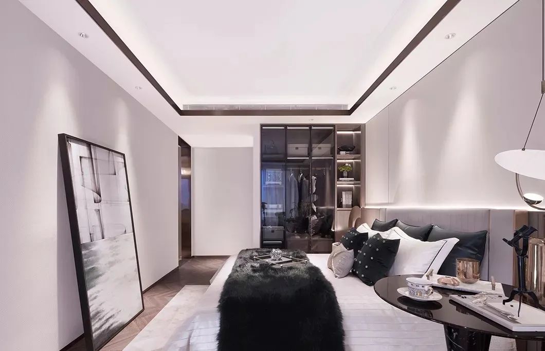 110㎡现代轻奢装修效果图