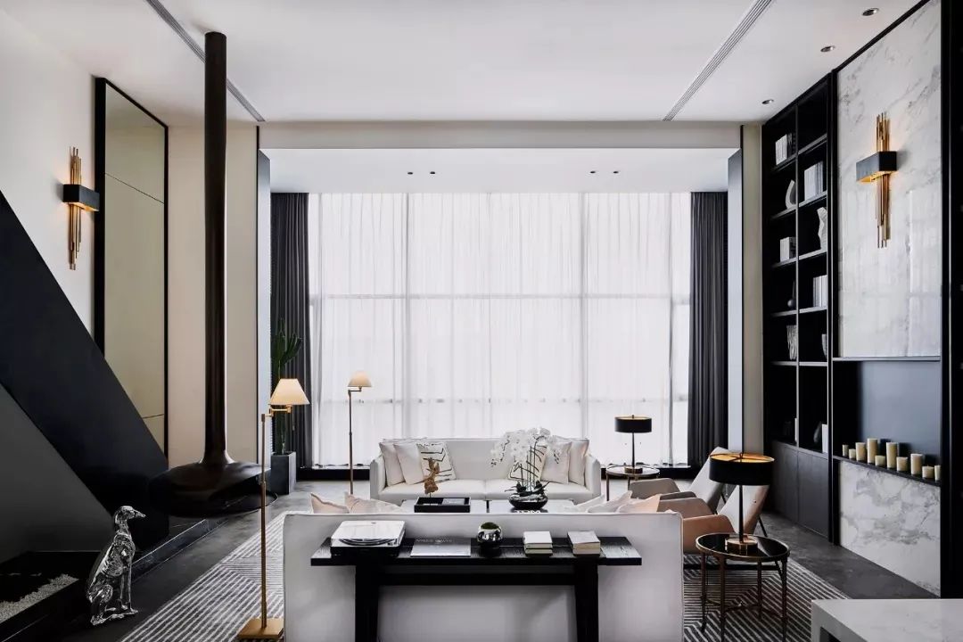 280㎡现代高级黑装修效果图