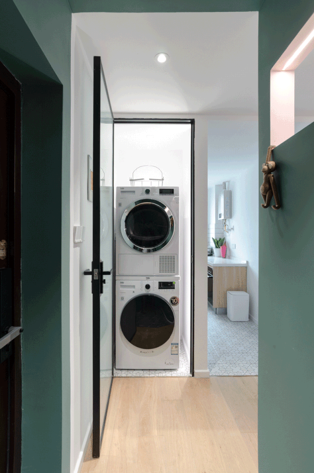 70㎡旧房改造优雅轻奢风装修效果图