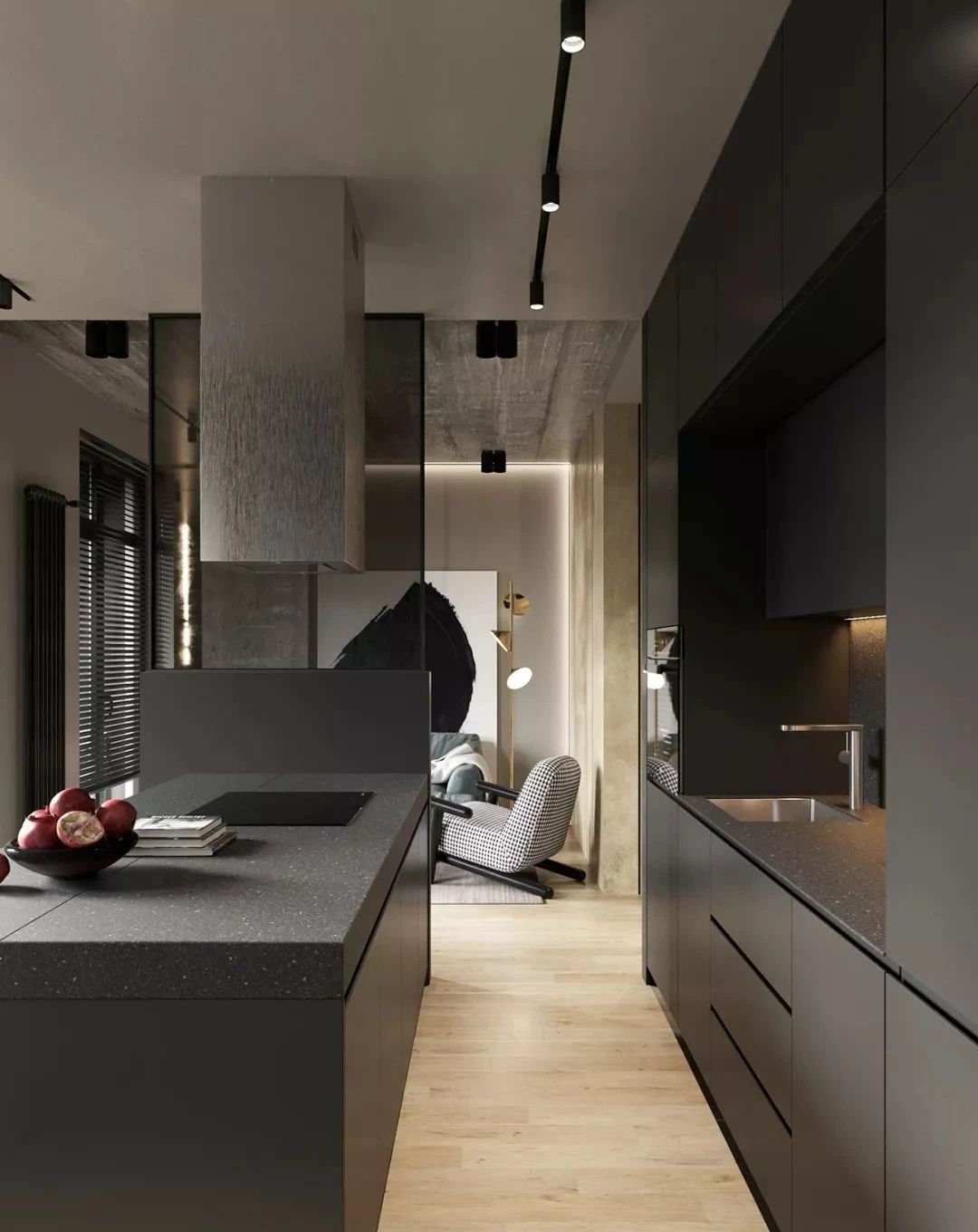 56平简约公寓装修效果图