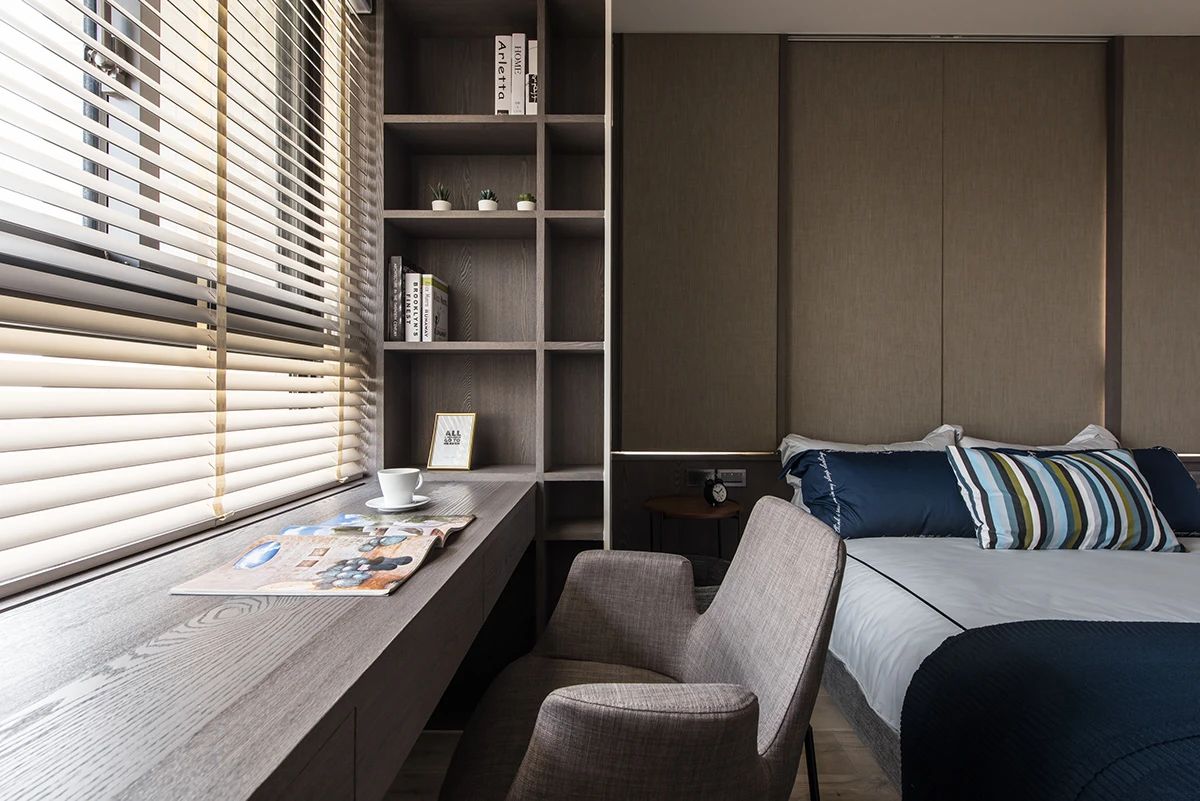 125平现代台式风三居装修效果图