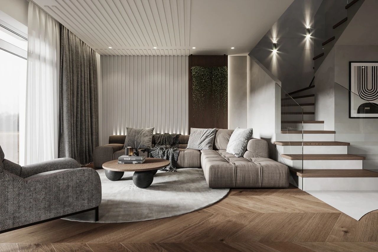 120m²现代风餐厅装修效果图