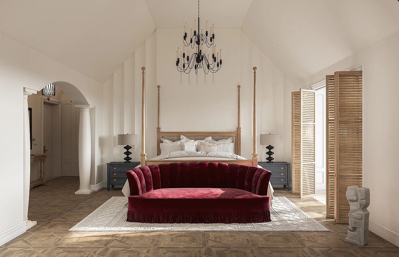 185平美式风别墅装修效果图