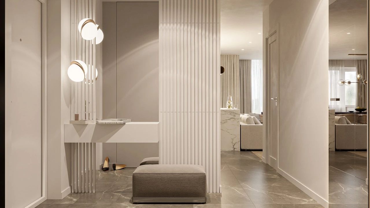 115平轻奢三居装修效果图