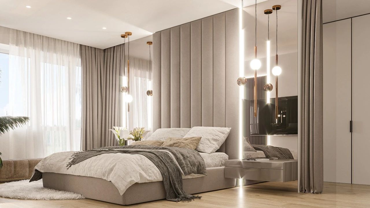 115平轻奢三居装修效果图