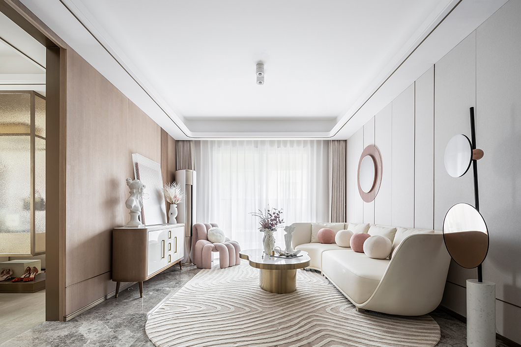 100㎡现代轻奢装修效果图