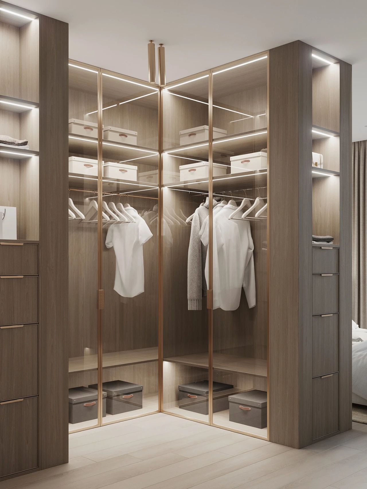 95平简约轻奢两居装修效果图