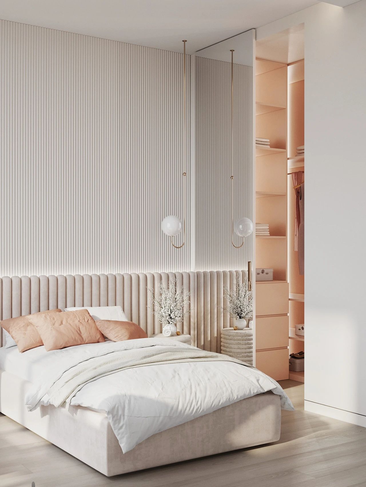 95平简约轻奢两居装修效果图