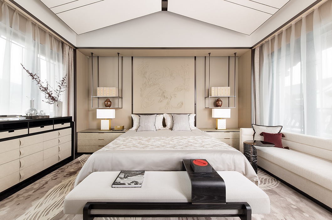 180平现代中式别墅装修效果图