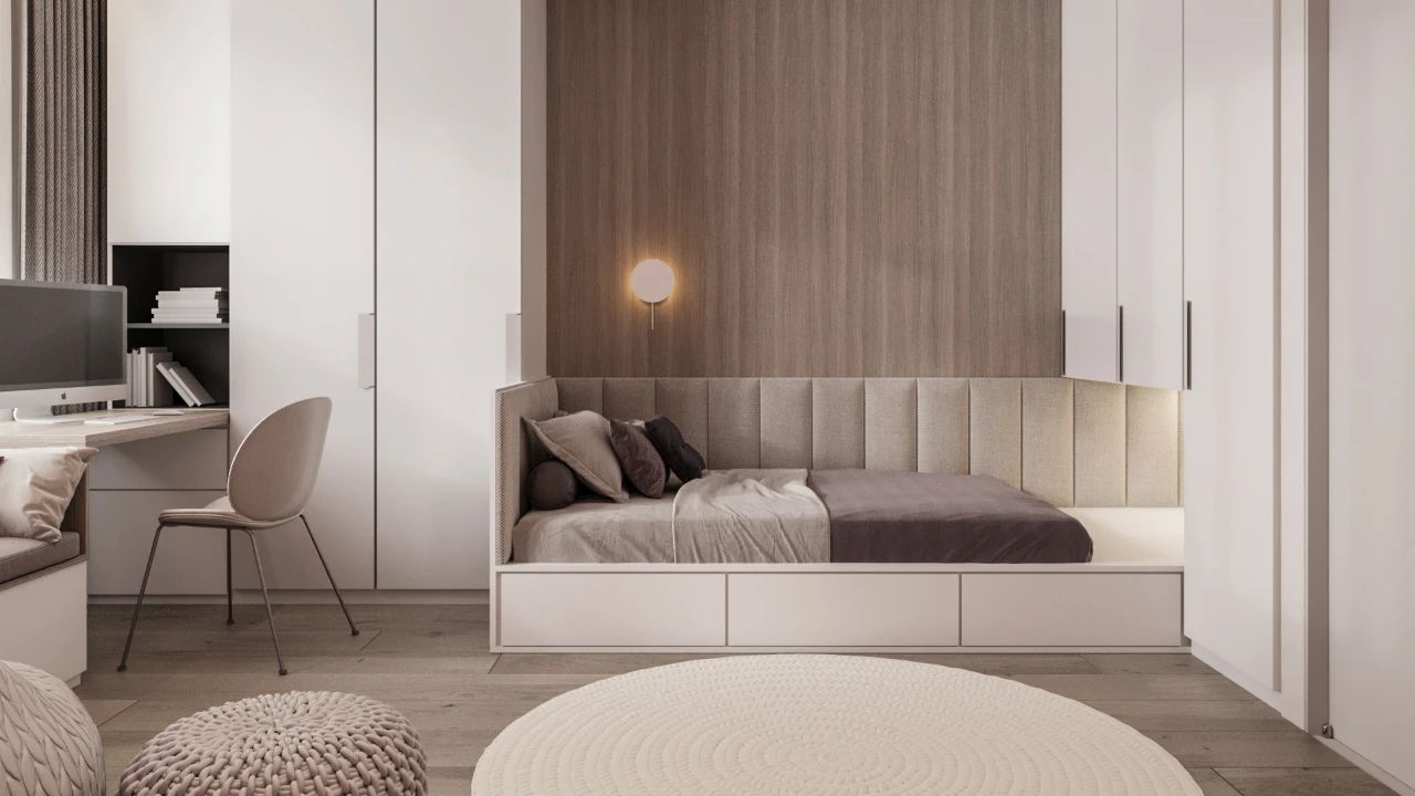 120m&sup2;现代风装修效果图