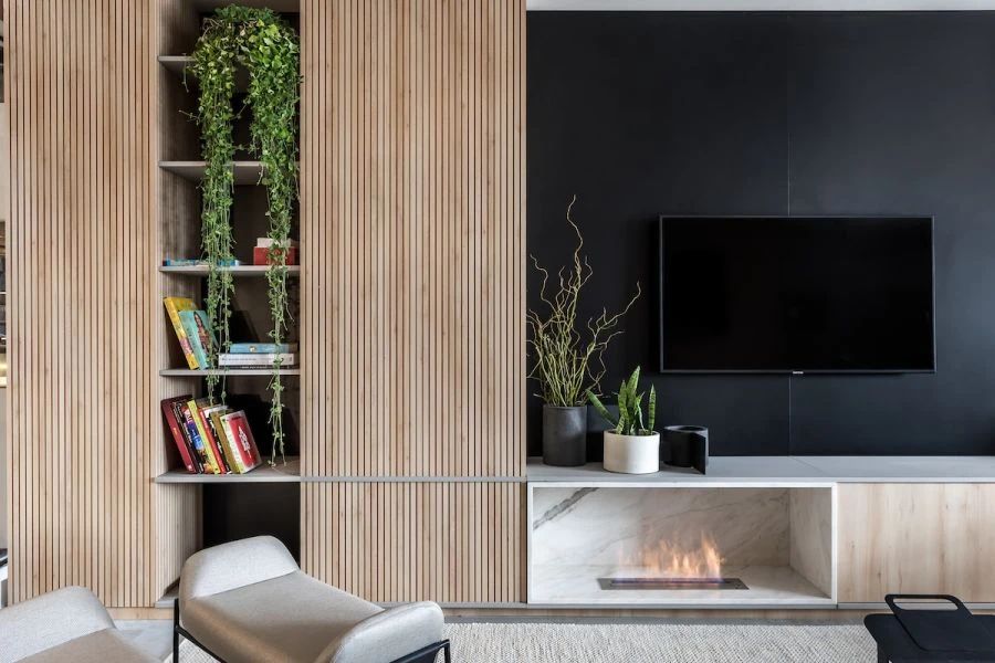 72㎡全开放一居室现代装修效果图