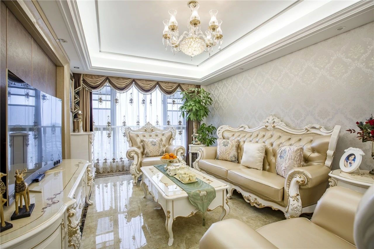 118m²现代欧式风装修效果图