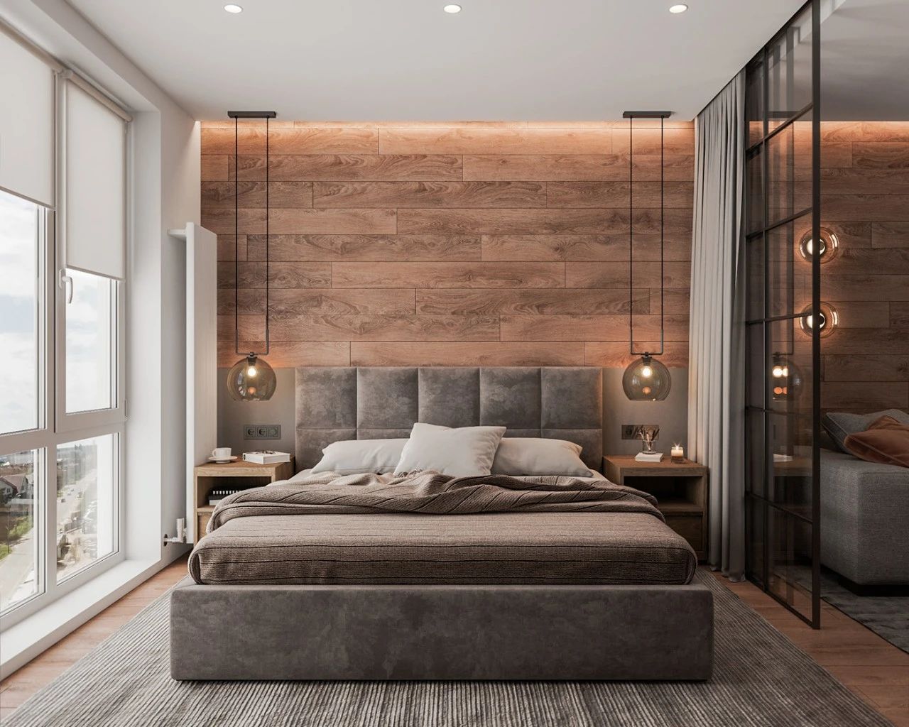  50㎡现代公寓卧室装修效果图