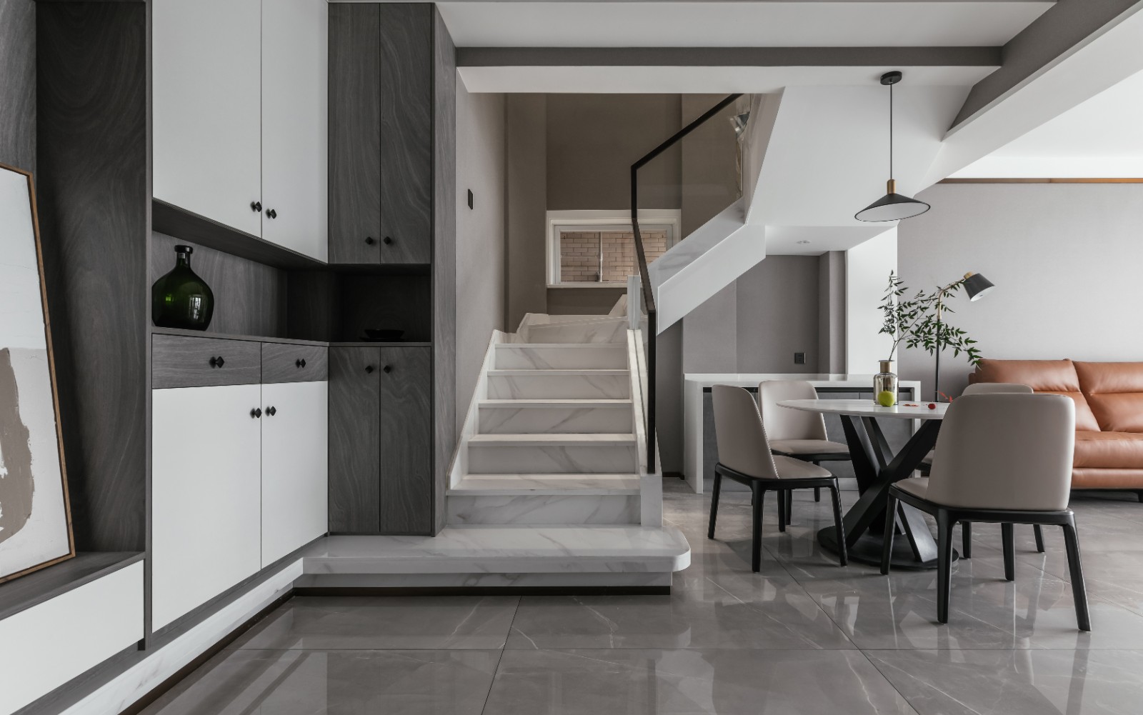  95平现代简约复式装修效果图