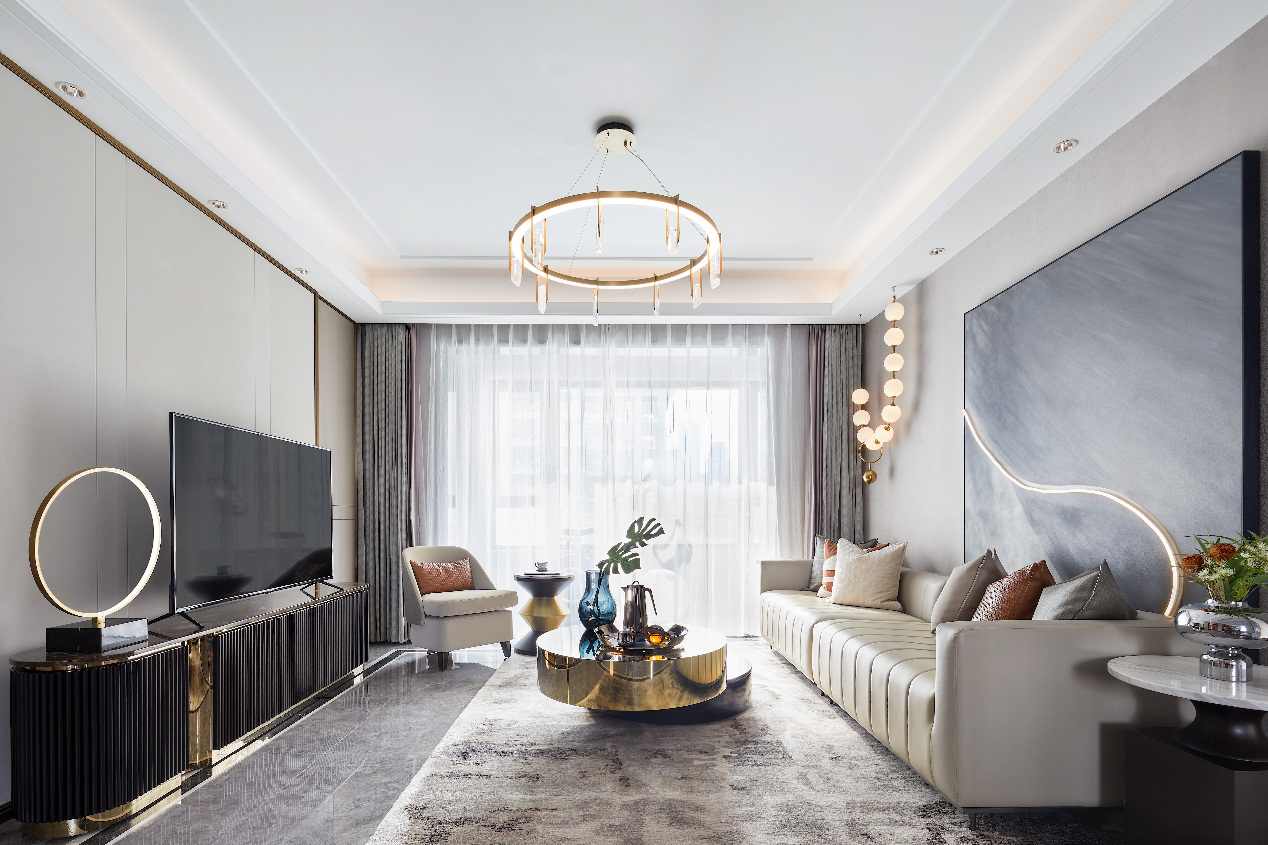 140m&sup2;轻奢风装修效果图