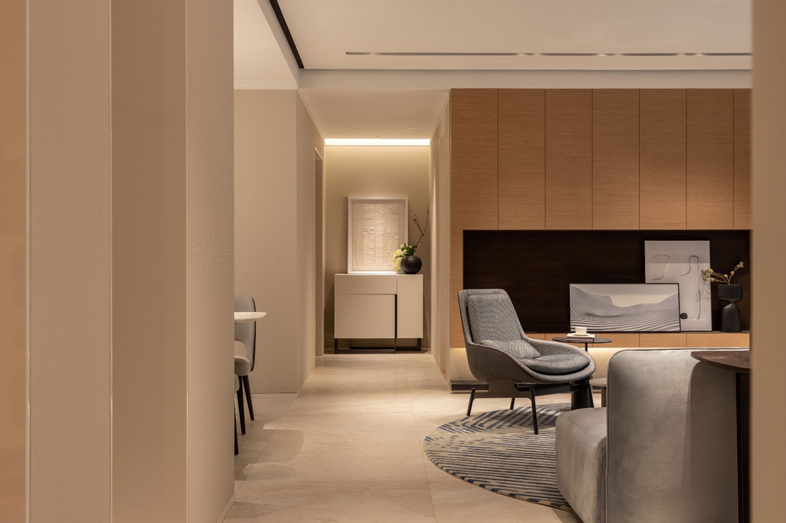  130m²现代三居装修效果图