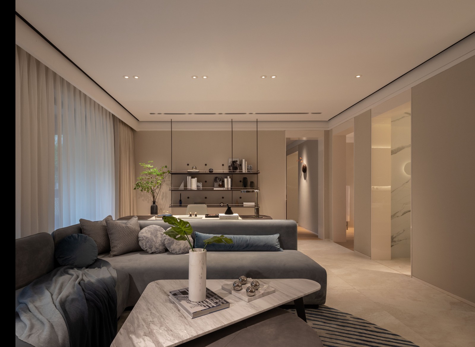  130m²现代三居装修效果图