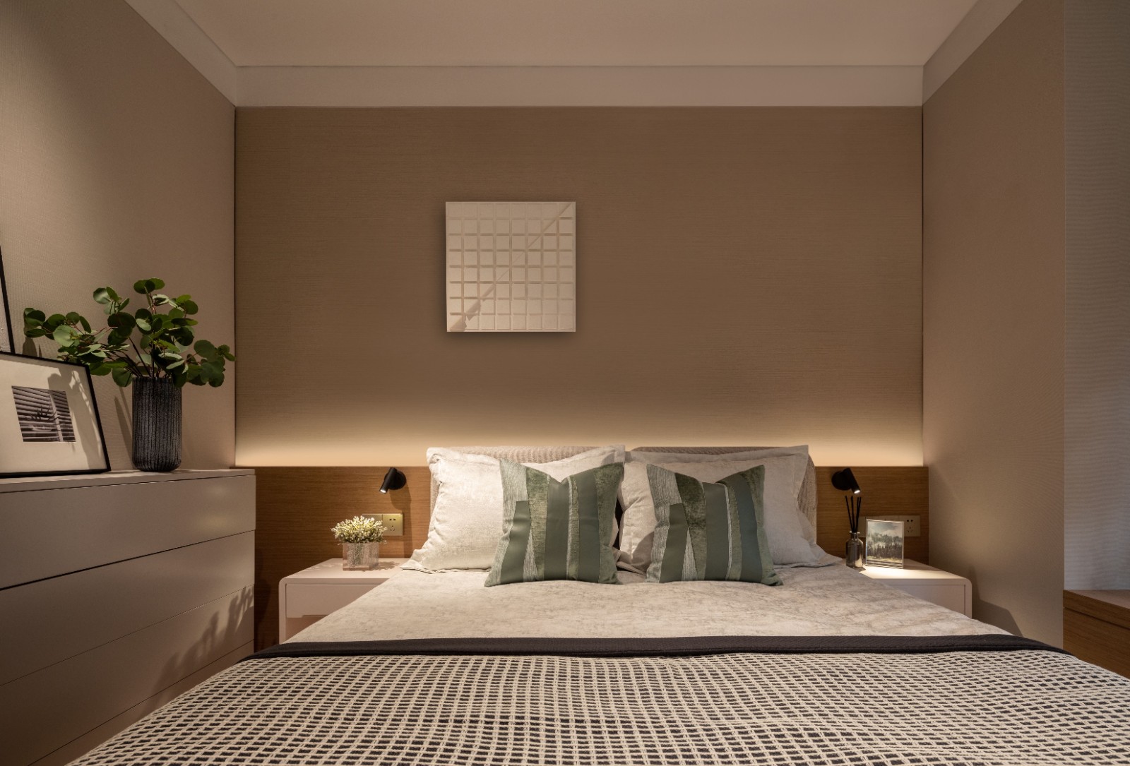  130m²现代三居装修效果图