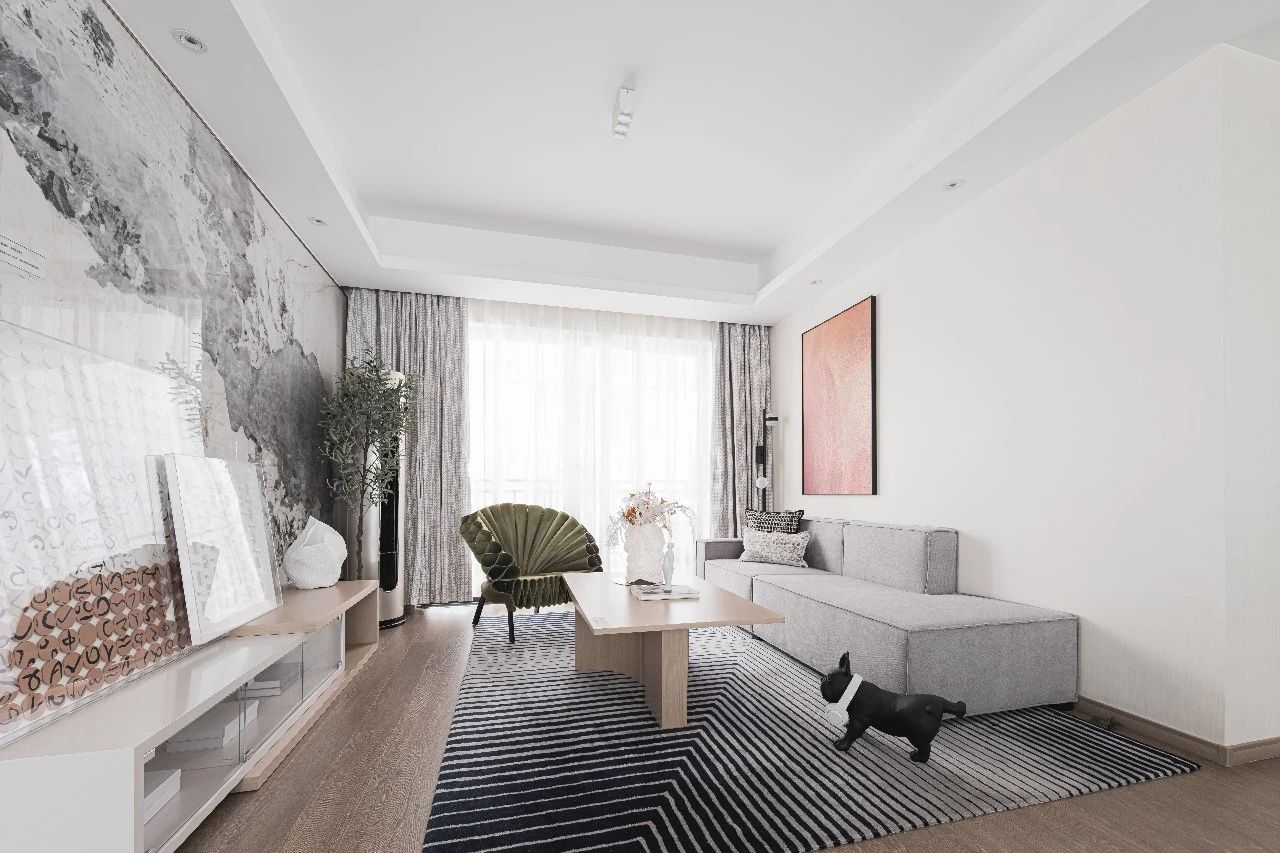 113m²简约现代装修效果图
