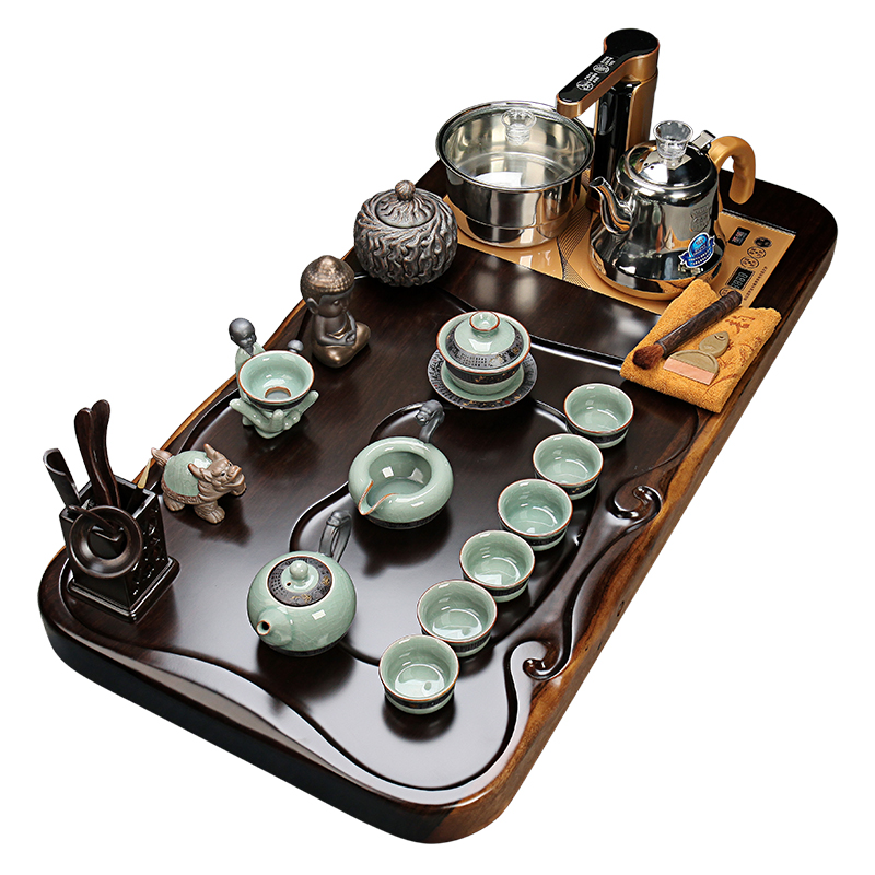 黑檀实木茶盘整套泡茶功夫茶具