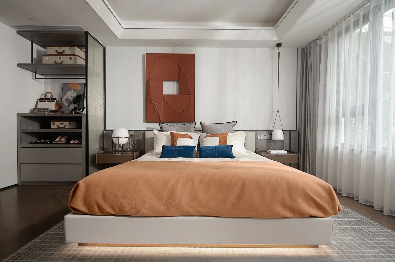 110平现代轻奢四居装修效果图