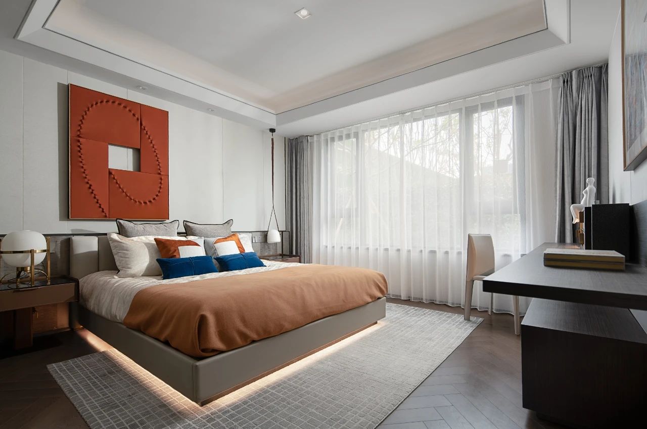 110平现代轻奢四居装修效果图