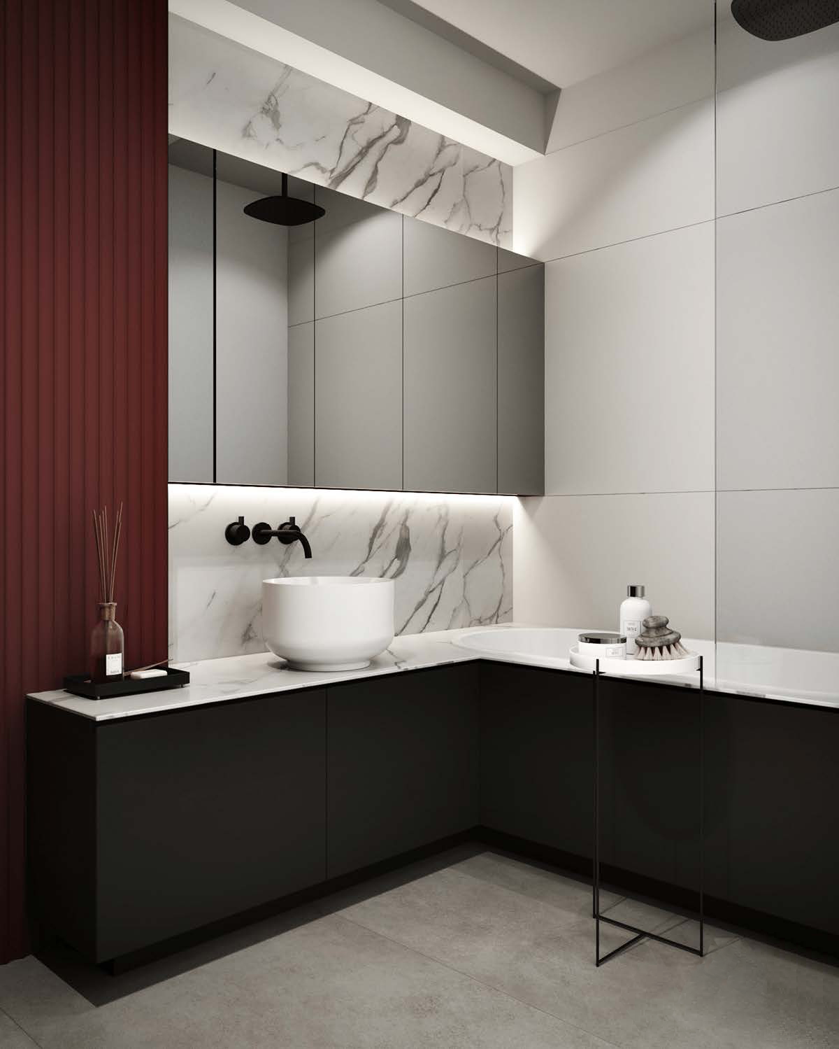  86平混搭公寓装修效果图