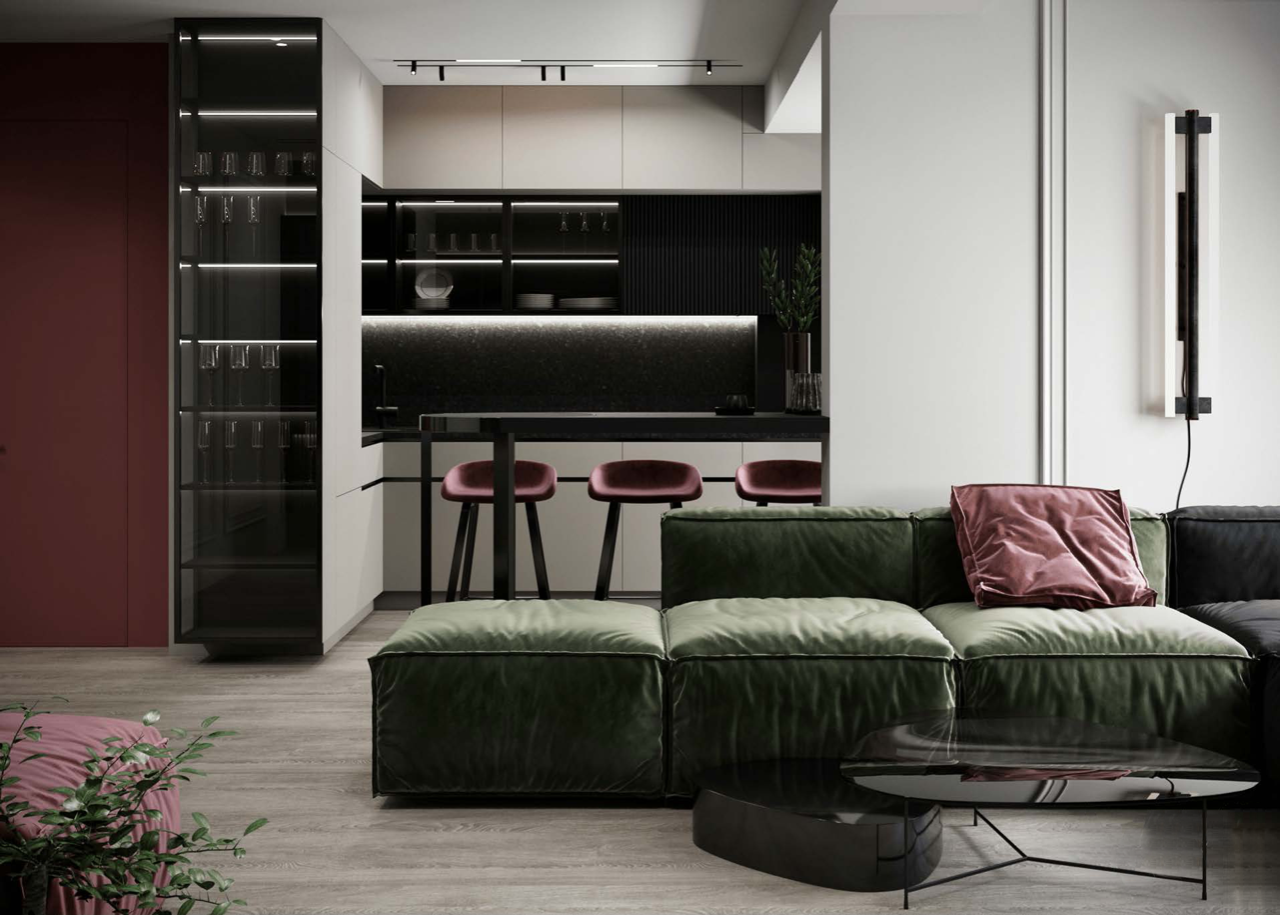  86平混搭公寓装修效果图