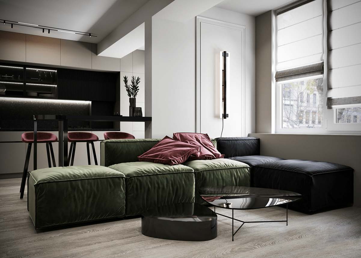  86平混搭公寓装修效果图