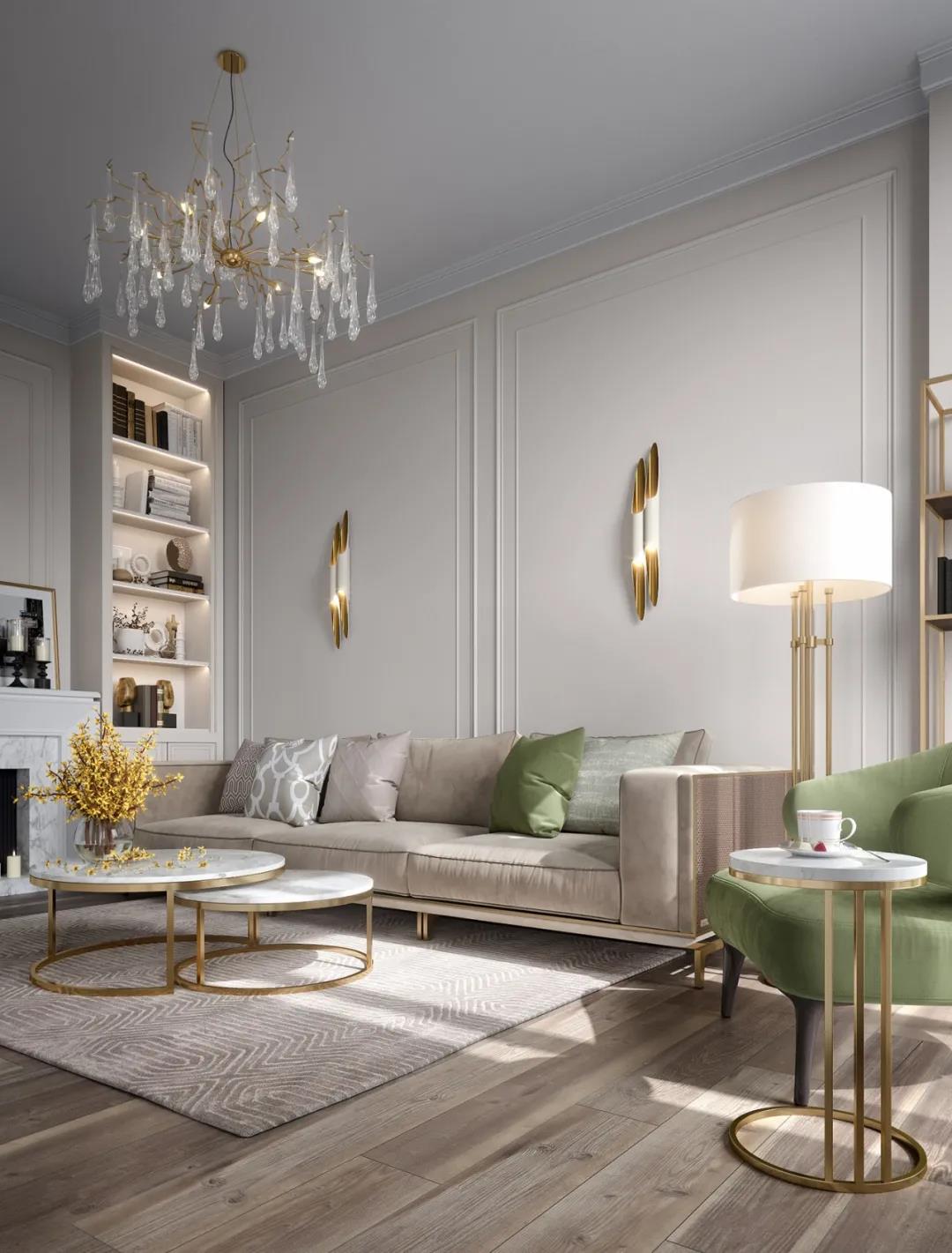 65㎡的新古典主义公寓装修效果图