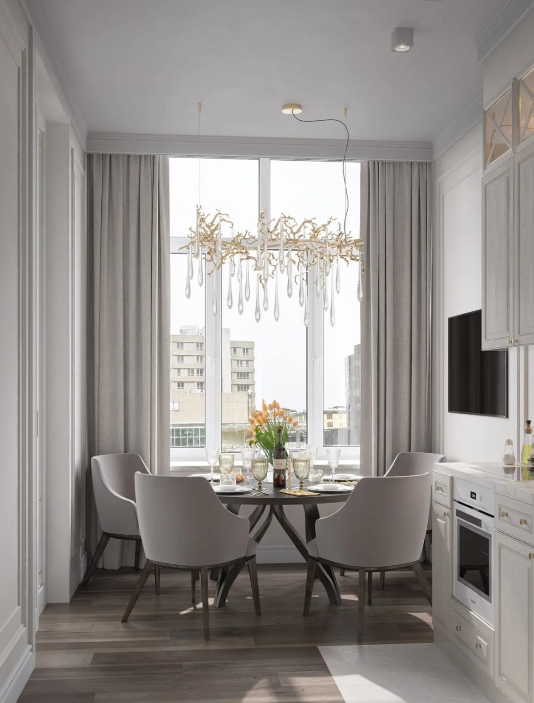 65㎡的新古典主义公寓装修效果图