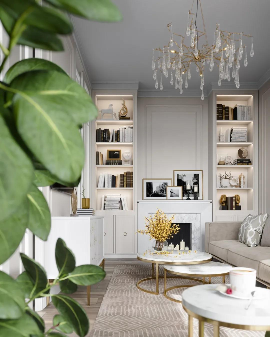 65㎡的新古典主义公寓装修效果图