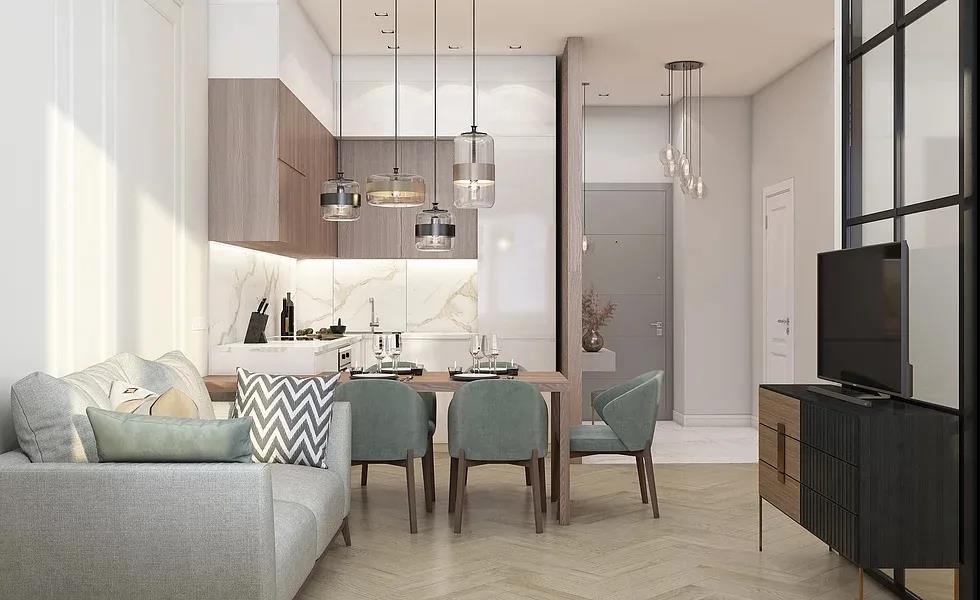 68㎡现代装修效果图