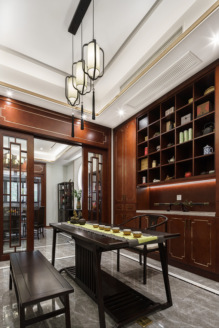 350㎡新中式复式住宅装修效果图