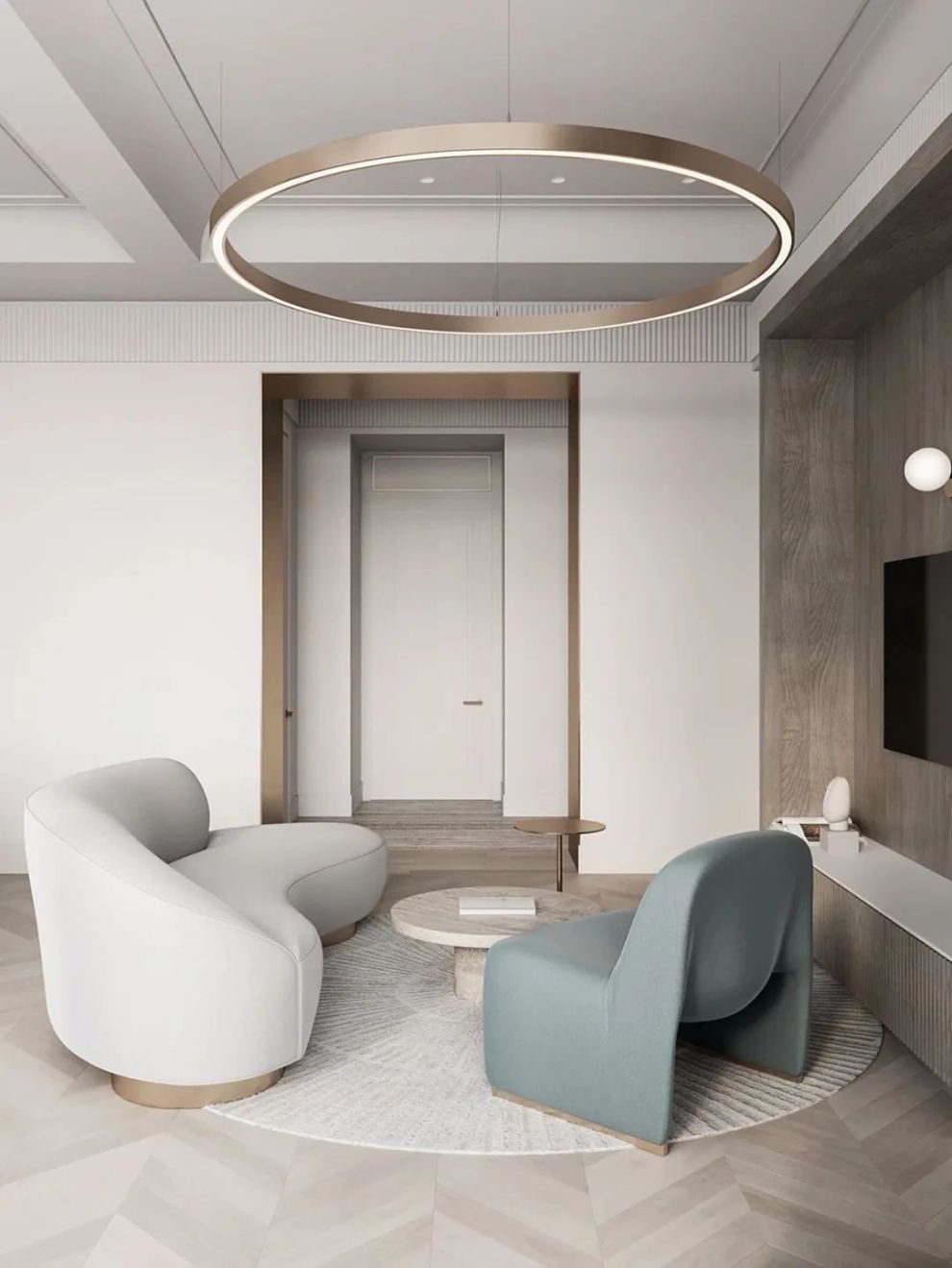 65平简约公寓装修效果图