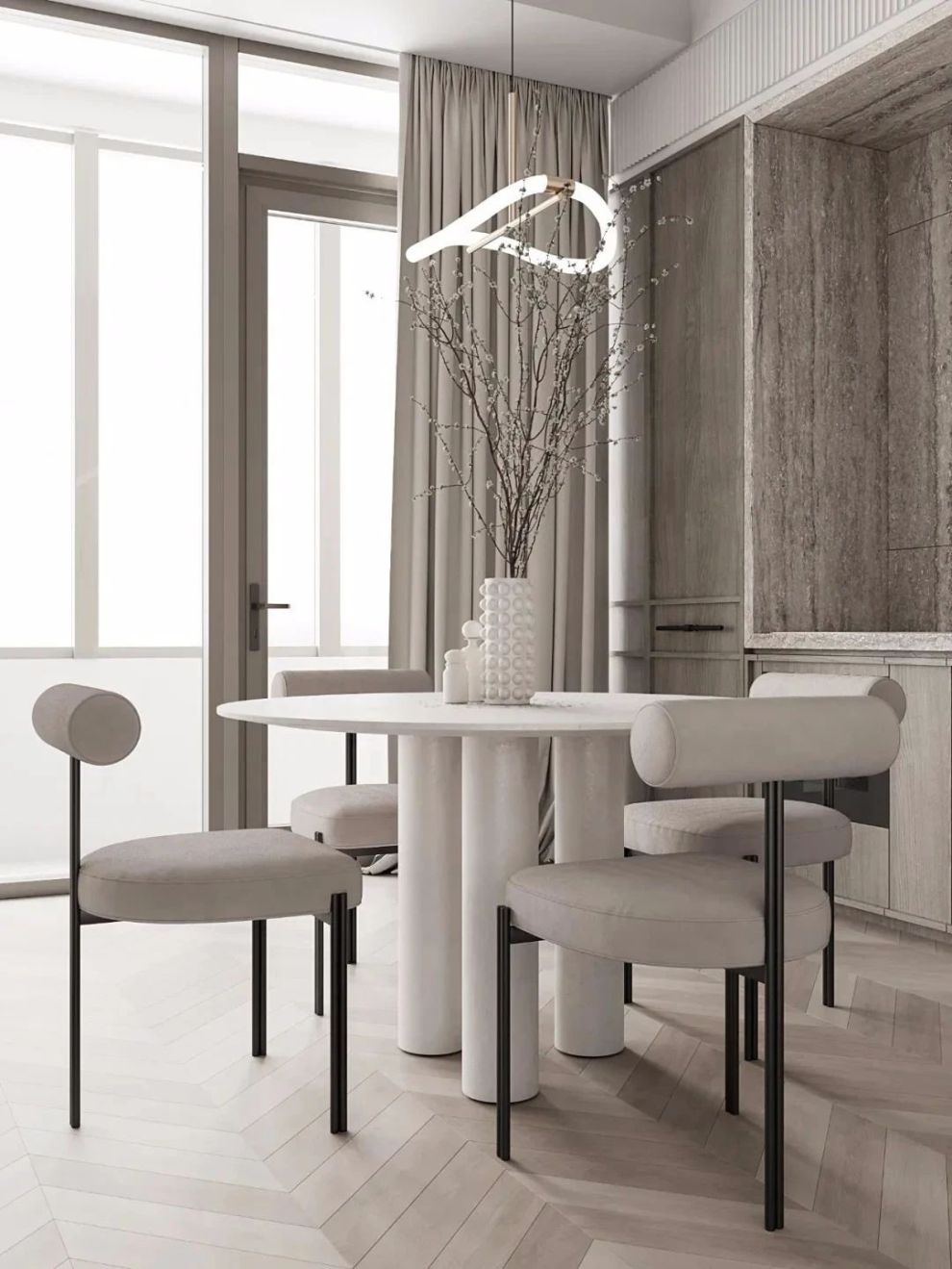 65平简约公寓装修效果图