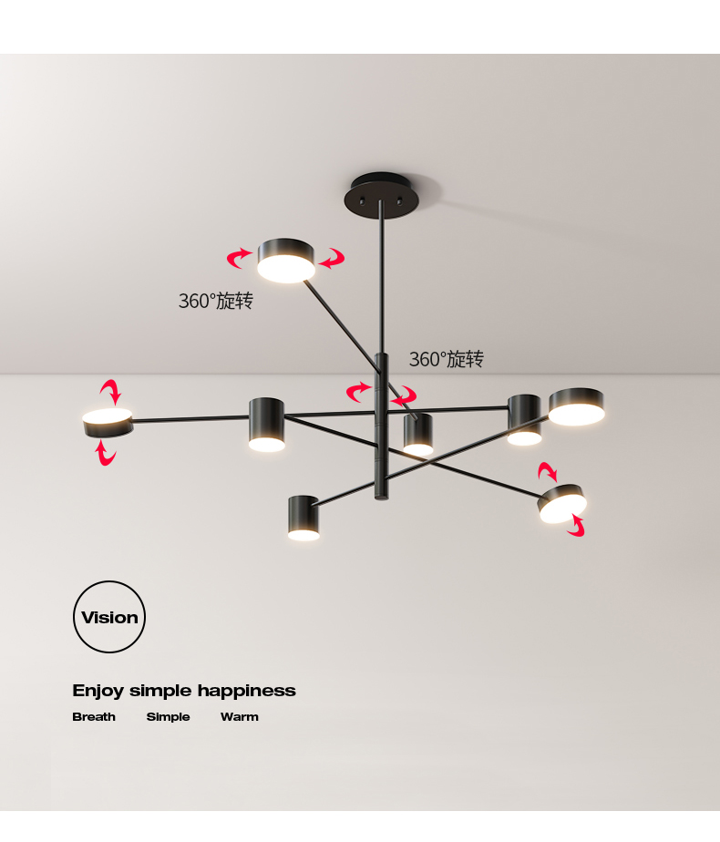 北欧灯具个性创意轻奢灯餐厅灯客厅吊灯
