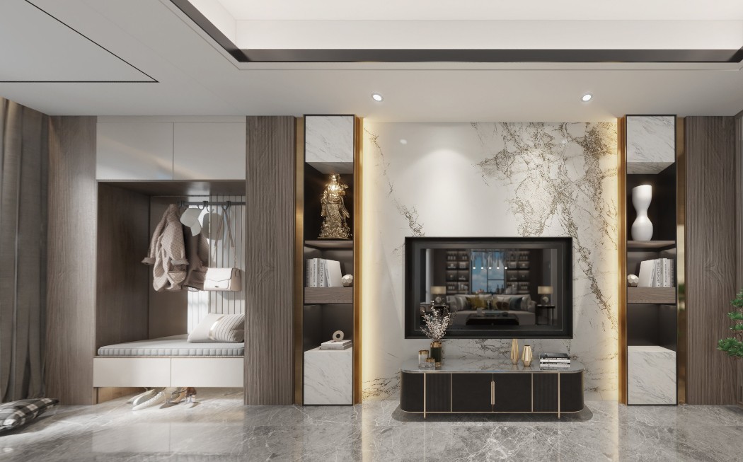 330平中式别墅装修效果图