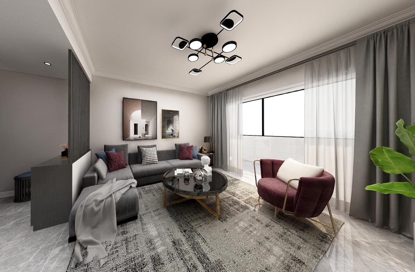 330平中式别墅装修效果图