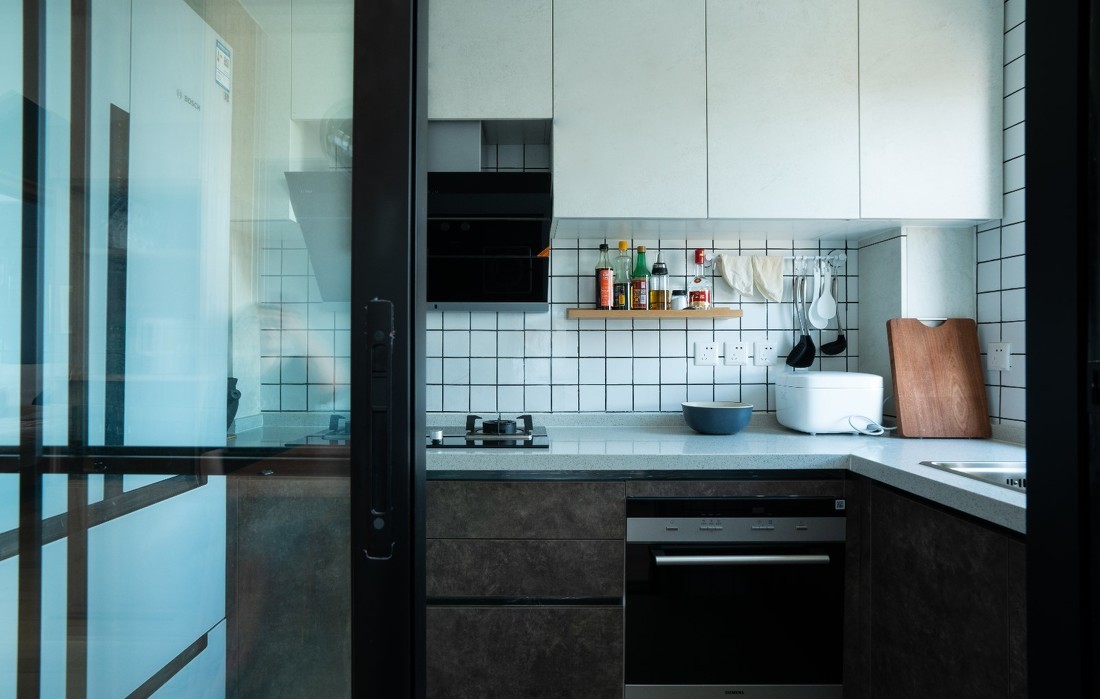 80平混搭二居效果图