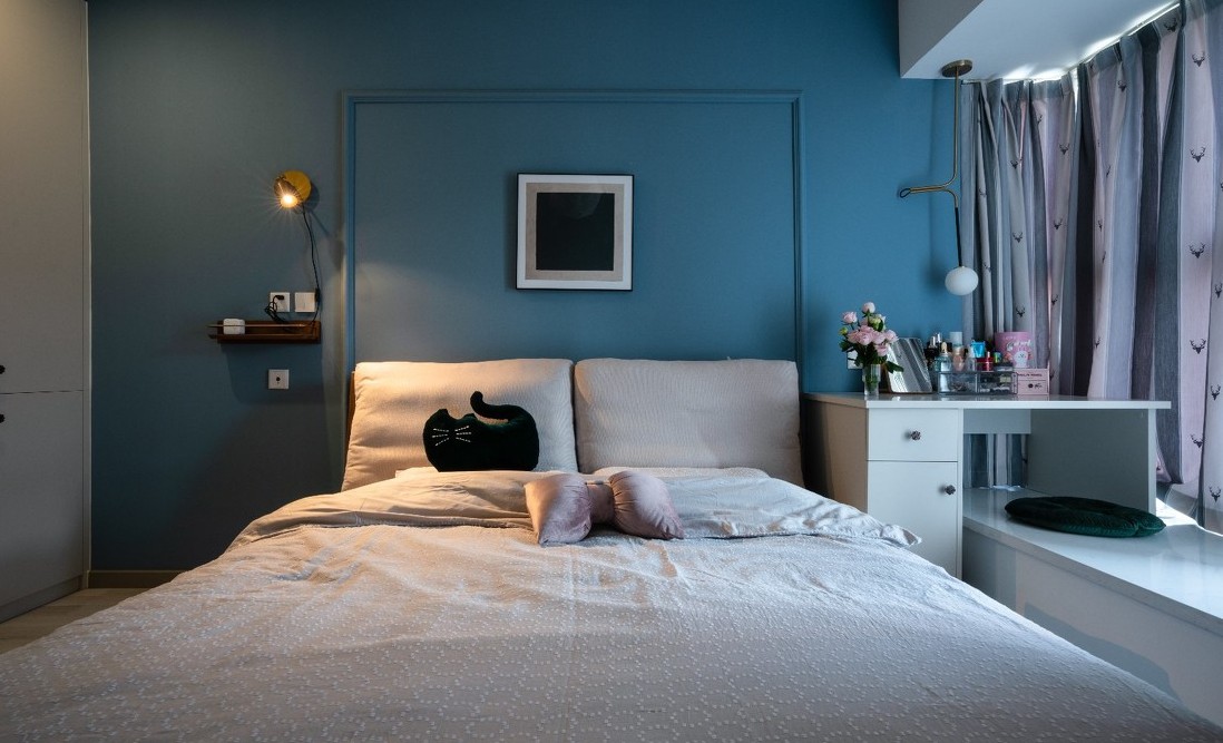 80平混搭二居效果图