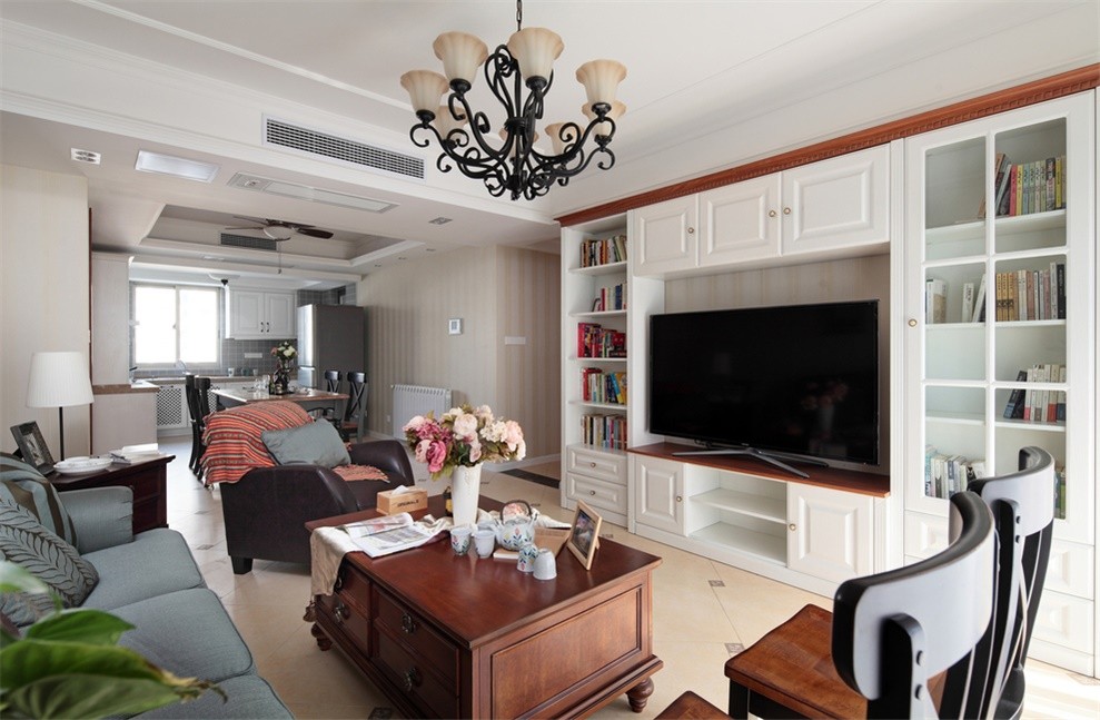 130平美式三居效果案例