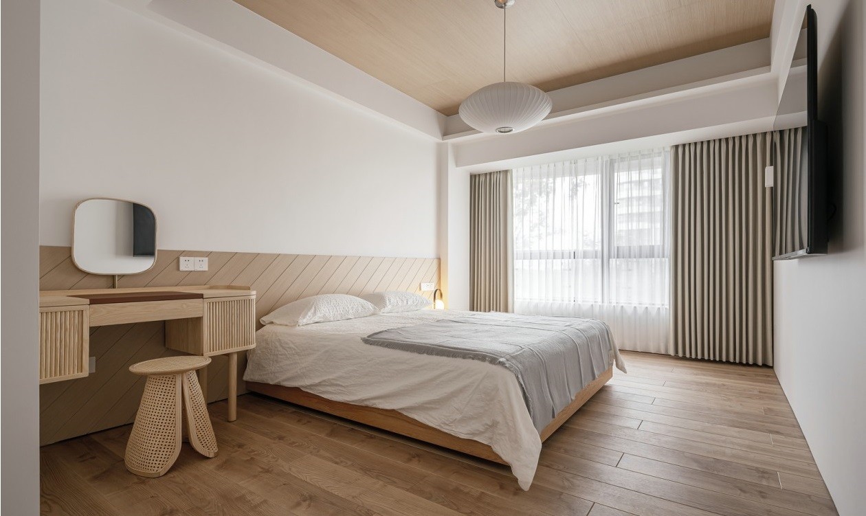 100平日式原木风装修案例